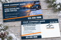 Snow Management Postcard – Navy & Orange