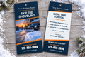 Extra-Large Snow Management Door Hangers – Navy & Orange
