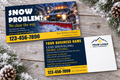 Snow Management Postcard – Navy & Yellow