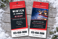Extra-Large Snow Management Door Hangers – Charcoal & Red